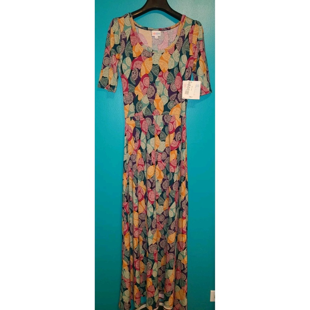 NWT Lularoe Ana Dress Size XS Extra‎ Small  Maxi Dress Beautiful Church Easter